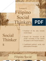Lesson 4 Filipino Social Thinkers