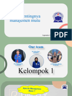 Tugas Presentasi Manejemen Mutu Kelompok 1