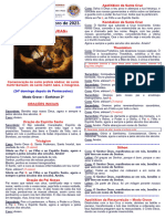 Folheto Litúrgico - 9º Domingo de Lucas - 19-11-2023