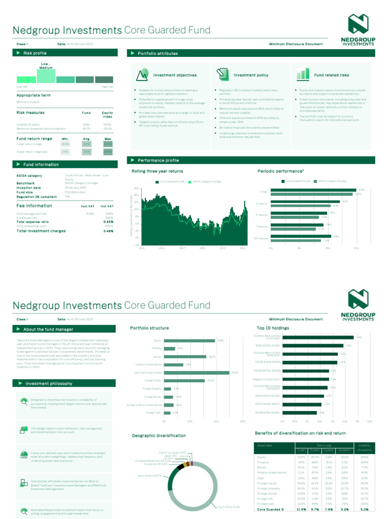 Nedgroup Investments Core Guarded Fund B PDF Investment Fund