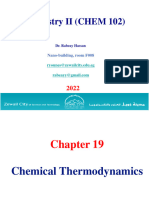 Chapter 19-Chemical Thermodynamics-Rabeay 2022