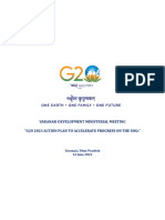 G20 2023 Action Plan For SDG
