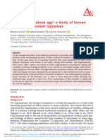 We Dont Talk About Age A Study of Human Resources Retirement Narratives