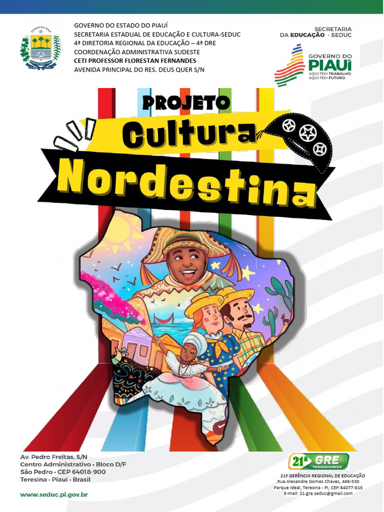 Projeto de Cultura Nordestina na Educação | PDF | Estado | Aprendizado