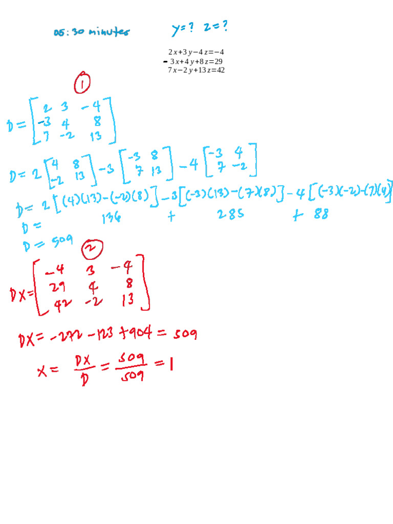 Cramer's Rule 3x3 PDF