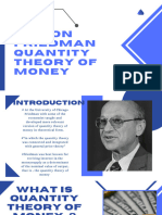 Friedman Quantity Theory of Money