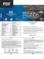 Manual De Uso E Instalação Alarme Bloqueador Positron Px2000 Rd Link