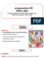Lecture 7 - Pharmaceutics III