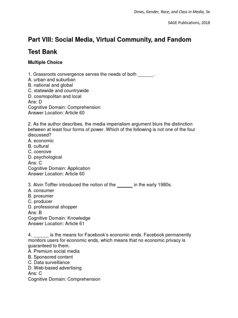 Gender race and class in media a critical reader 5th edition dines test