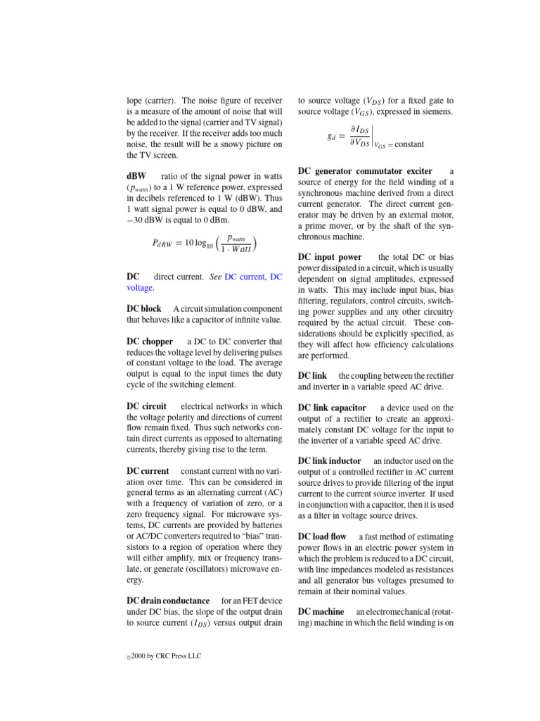 (PART 2) Electrical Engineering Dictionary (CRC Press 2000) (IDM