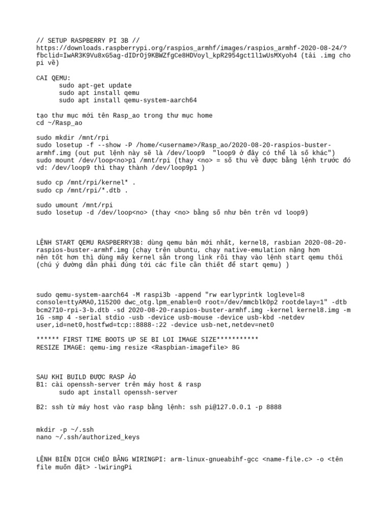 Rasp - Setup 1 1 | PDF