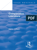 (Routledge Revivals) Henry Gifford - Comparative Literature-Routledge (2020)