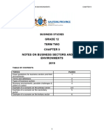 Business Sectors Notes