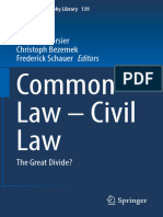 Common Law - Civil Law: Nicoletta Bersier Christoph Bezemek Frederick Schauer Editors