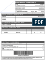 Gestión de Envíos Internacionales: 203691982122311DJEN0085659G