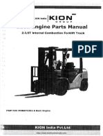 Baoli 2-3.5T Forklift Truck Engine Parts Catalog PDF