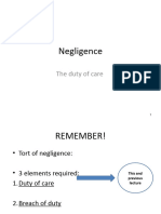 Lecture 4 Negligence - Duty of Care White Slides