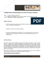 Complicaciones Postquirúrgicas de Las Derivaciones Urinarias