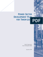 Power Sector Plan Timor Leste