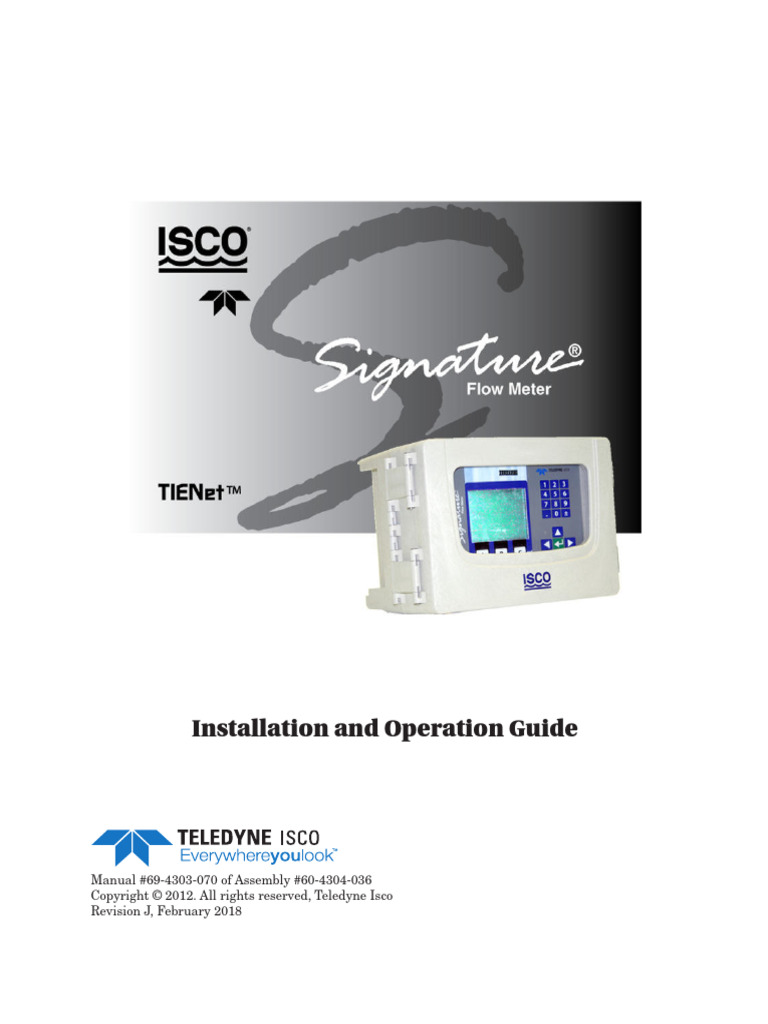 Signature Flow Meter User Manual | PDF | Power Supply | Electrical ...