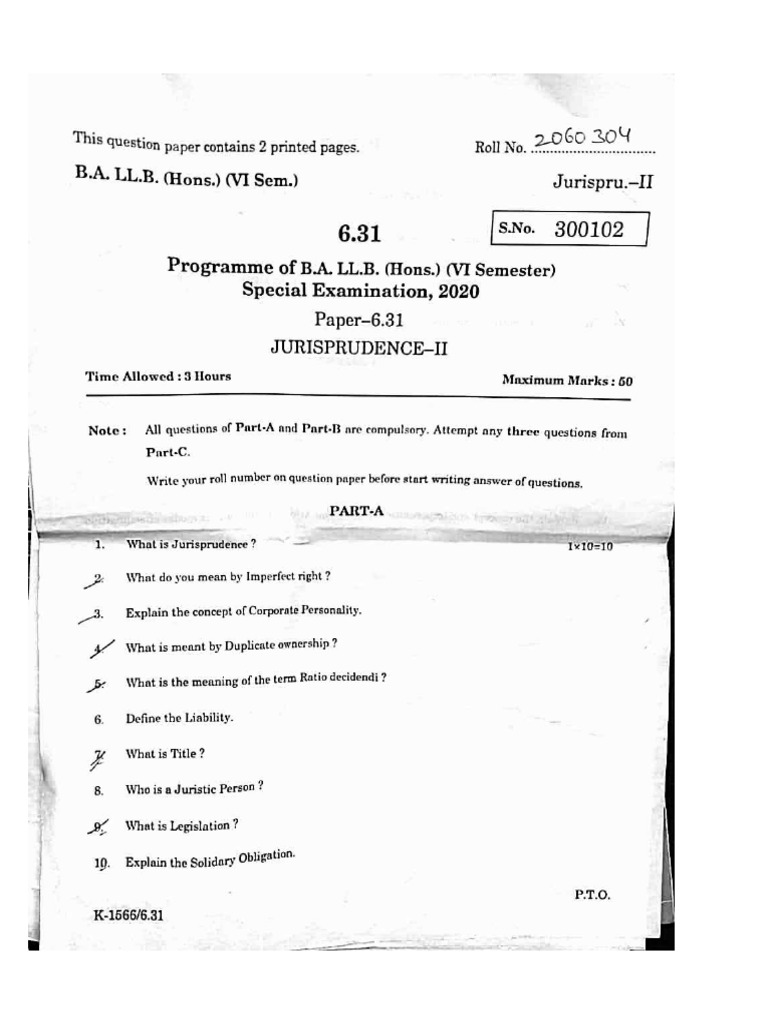 2020 6th Sem Paper | PDF