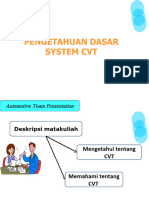 Pengetahuan Dasar System CVT: Automotive Team Presentation