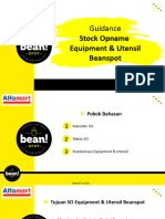 Guidance Stock Opname Equipment & Utensil Beanspot