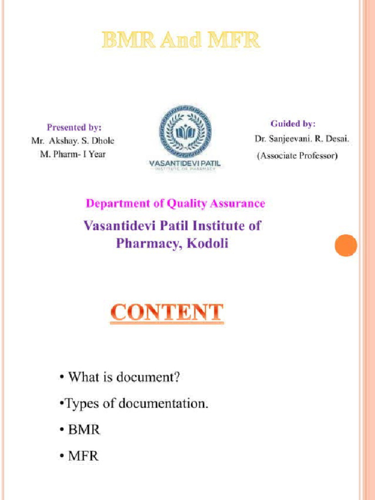 Bmr and mfr pdf