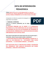 Propuesta de Intervención Pedagógica - Actual.2020