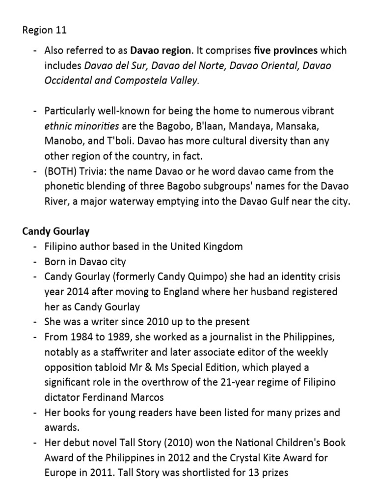 Region 11 Other Term