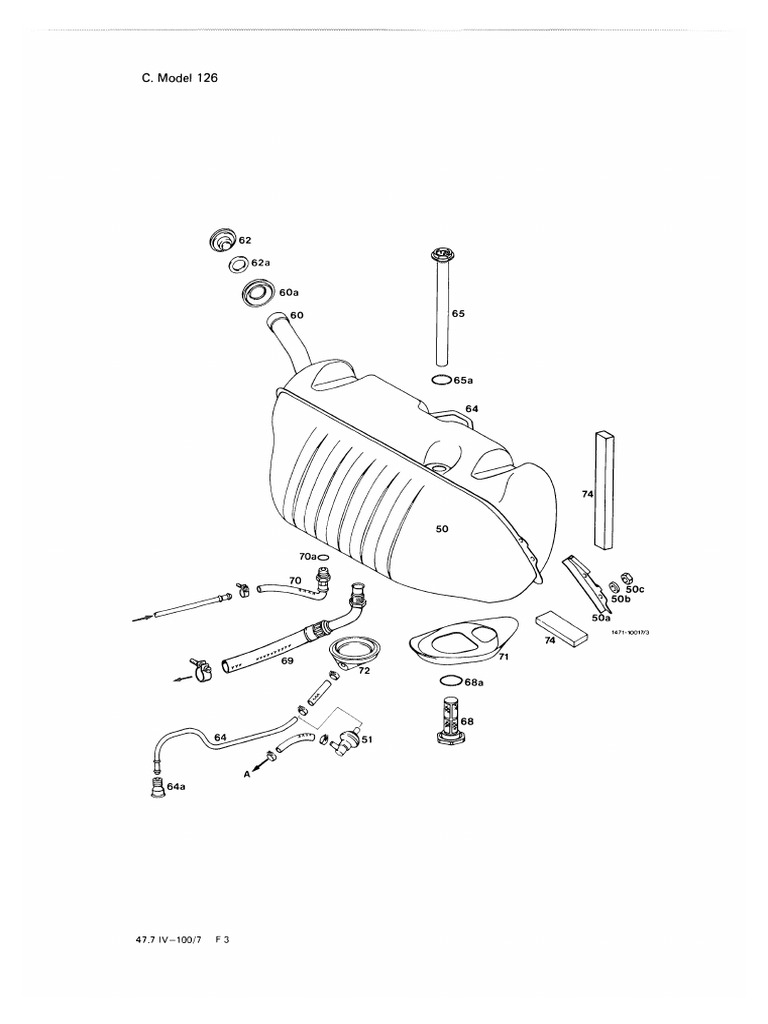 W126 Fuel Tank Parts PDF