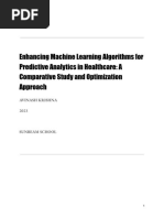 Enhancing Machine Learning Algorithms For Predictive Analytics in Healthcare - A Comparative Study and Optimization Approach