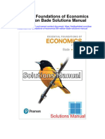 Essential Foundations of Economics 8th Edition Bade Solutions Manual
