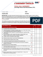 Skills Assessment Checklist: MODULE 11: Hemorrhagic Shock Fluid Resuscitation (TFC)