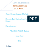 Cómo Formalizar Una Empresa en El Perú