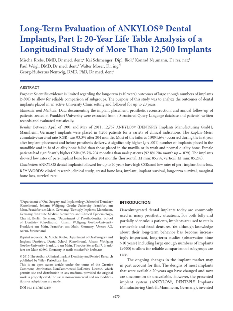 Krebs Et Al2015Clinical Implant Dentistry and Related Research PDF