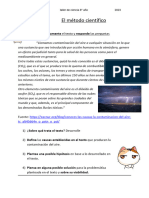 El Método Científico: Lee Atentamente El Texto y Responde Las Preguntas