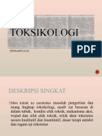 Toksikologi Pendahuluan