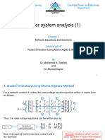 4 - Lecture # 4 - Node Elimination Using Matrix Algebra Method