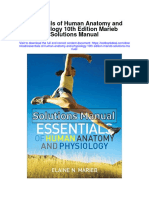 Essentials of Human Anatomy and Physiology 10th Edition Marieb Solutions Manual