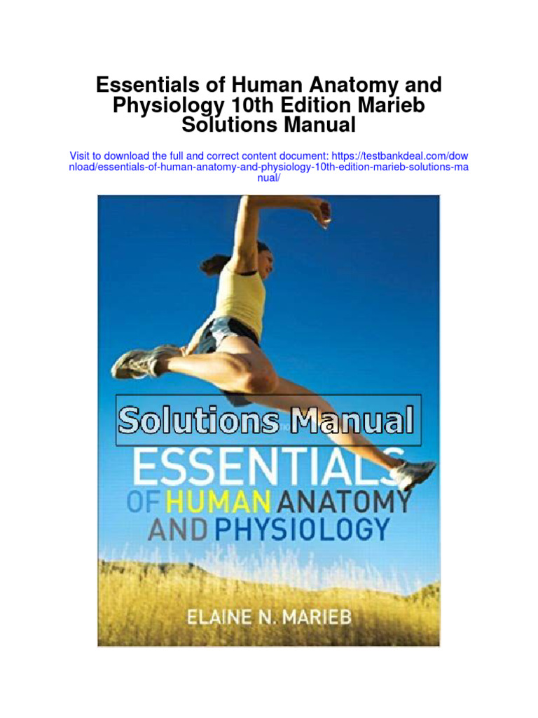 Essentials of Human Anatomy and Physiology 10th Edition Marieb