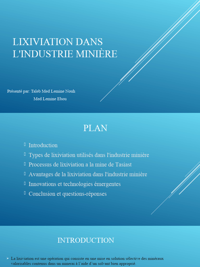 Lixiviation Techniques et Innovations PDF Nanomatériau — free download