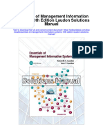 Essentials of Management Information Systems 10th Edition Laudon Solutions Manual