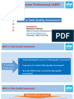 Webinar On MEAL in Project Data Quality Assurance (DQA)