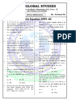 Quadratic Equation DPPS - 03