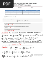 Solution Key of Math 255 Midt1 2022 Fall Makeup Exam