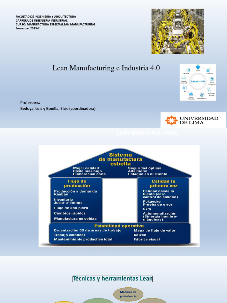 Lean Manufacturing y Industria 4.0: Sinergias | PDF | Lean ...