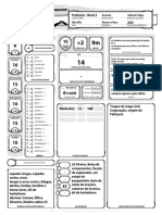 Ficha Guerreiro DND Kenked Exemplificação