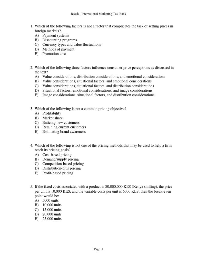 International Marketing Pricing Strategies | PDF | Demand | Pricing