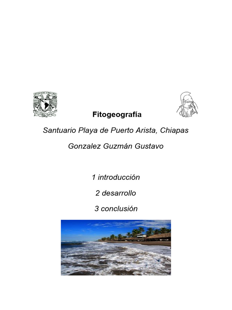 Fitogeografía del Santuario Playa Arista | PDF | playa | Fauna